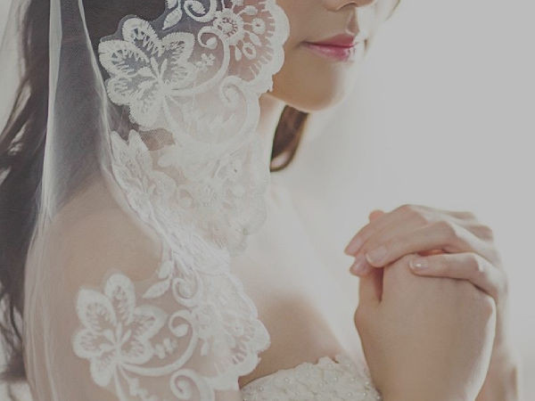 Woman in bridal-wear